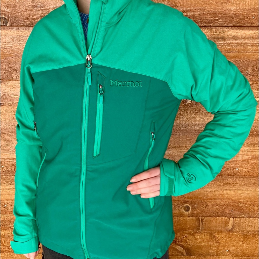 Marmot Green soft shell Jacket women’s L 🍀🍀🍀